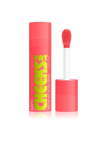 NYX Professional Makeup Fat Cheeks Juicy Blush течен руж цвят 05 Peach Plunge 8 мл.