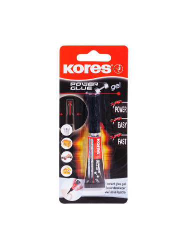 Моментно лепило Kores гел 3гр