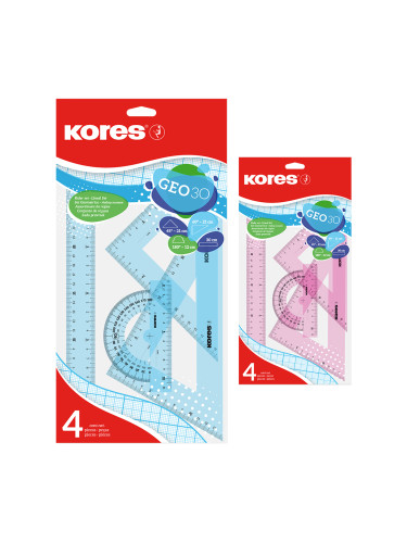 Чертожен комплект Kores Geo 30 4 части