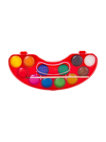 Акварелни бои Kores Neon Ф30 12 цвята
