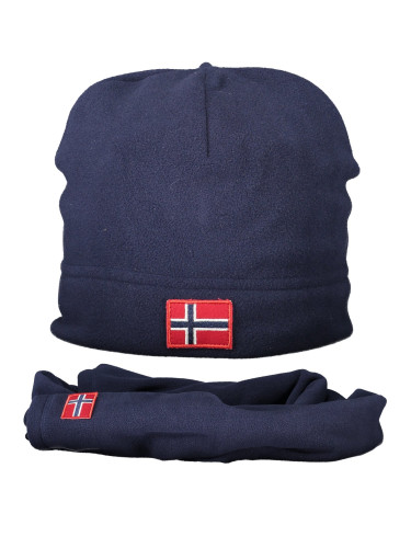 Тъмносиня шапка с норвежки флаг
