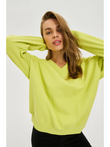 Marisse WOMEN'S SWEATSHIRT Z-BL-4807 LIME