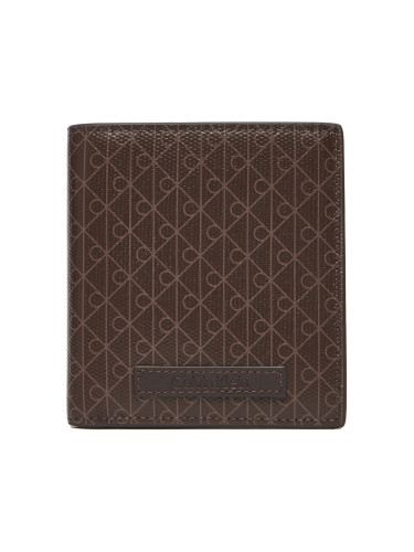 Портфейл Calvin Klein Coated Ns Slim Billfold LV04D1084G Кафяв