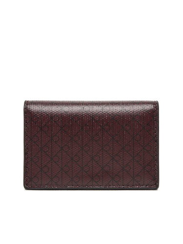 Портфейл Calvin Klein Emblem Aop Accordion Cardcase LV04F1083G Бордо