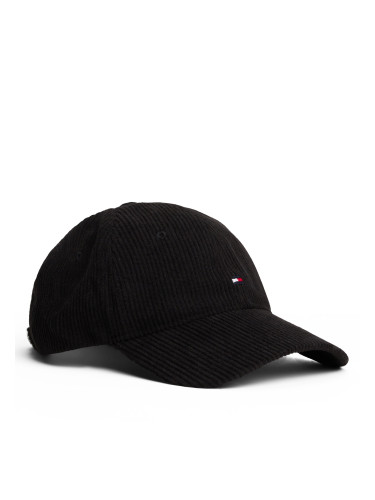 Шапка с козирка Tommy Hilfiger Th Flag 6 Panel Cord Cap AM0AM13583 Черен