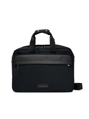 Чанта за лаптоп Tommy Hilfiger Th Nylon Workbag AM0AM13619 Черен
