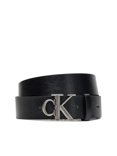 Мъжки колан Calvin Klein Ck Buckle Tumbled 35Mm LV04D7016G Черен