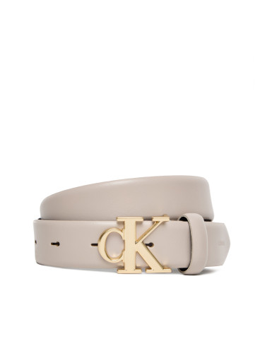 Дамски колан Calvin Klein Ck Buckle 30Mm Fixed Belt LV04F7054G Екрю