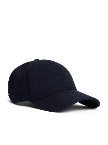 Шапка с козирка Tommy Hilfiger Th Flag Herringbone 6 Panel Cap AM0AM13784 Тъмносин