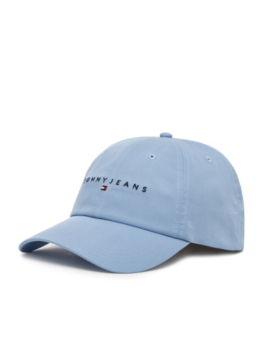 Шапка с козирка Tommy Jeans Linear Logo 6 Panel AW0AW16868 Светлосиньо