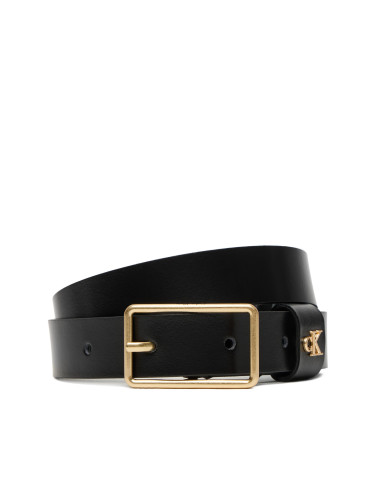 Дамски колан Calvin Klein Square Buckle Ck Loop 25Mm LV04F7050G Черен