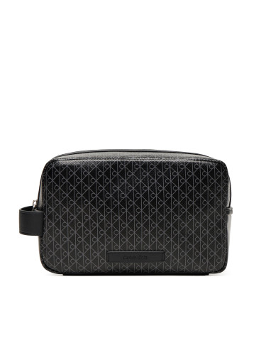 Несесер Calvin Klein Coated Dopp Kit LV04D1082G Черен