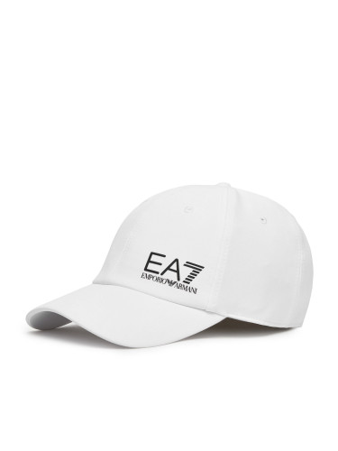 Шапка с козирка EA7 Emporio Armani 7X000106 AF13554 M0003 Бял