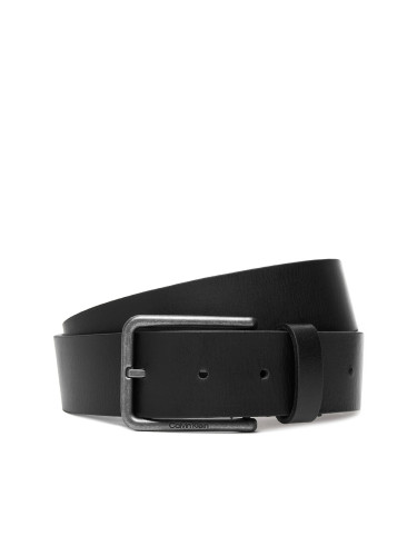 Мъжки колан Calvin Klein Warmth Buckle Smooth 35Mm LV04D7047G Черен