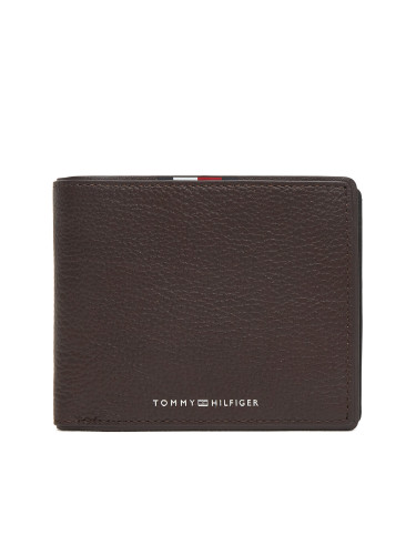 Портфейл Tommy Hilfiger Th Corp Cc & Coin AM0AM13740 Кафяв