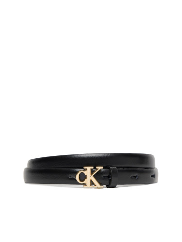 Дамски колан Calvin Klein Ck Buckle 15Mm Fixed Belt LV04F7055G Черен