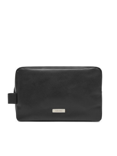 Несесер Calvin Klein Plaque Dopp Kit LV04D1132G Черен