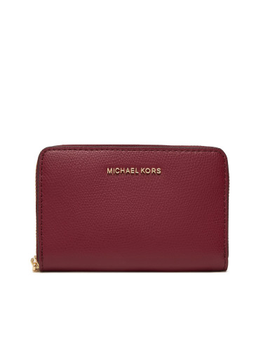 Портфейл MICHAEL Michael Kors Jet Set Small Leather 32F4GJ6D0L Бордо