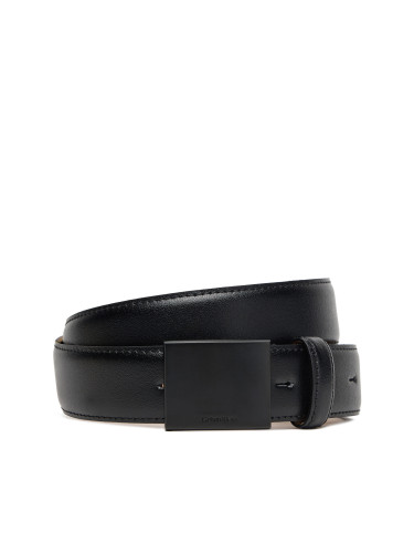 Мъжки колан Calvin Klein Titlecase Plaque Buckle 32Mm LV04D7030G Черен