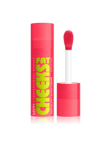 NYX Professional Makeup Fat Cheeks Juicy Blush течен руж цвят 06 Bouncin Berry 8 мл.