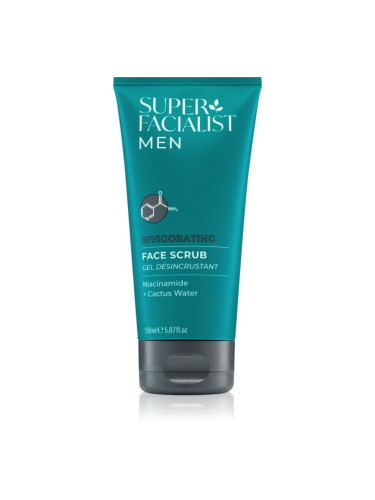 Super Facialist For Men Invigorating изглаждащ пилинг за лице за мъже 150 мл.