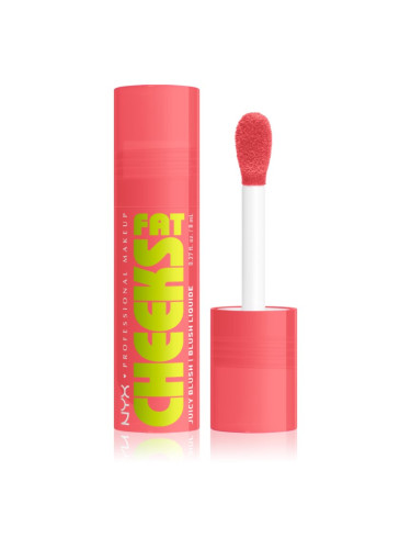 NYX Professional Makeup Fat Cheeks Juicy Blush течен руж цвят 02 Fig Fizz 8 мл.