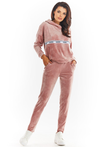 Awama Woman's Hoodie A371 Pink