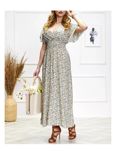 Resti Women's floral midi dress in purple - Clothing