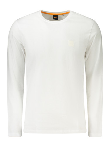 Бяла тениска с дълъг ръкав