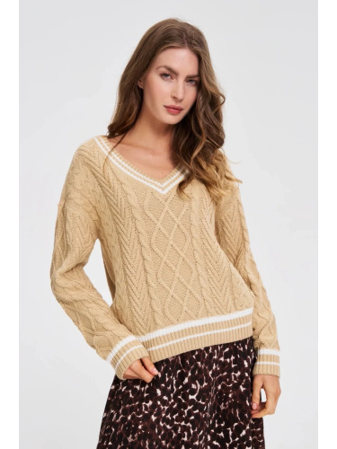 Marisse WOMEN'S SWEATER Z-SW-4828 BEIGE