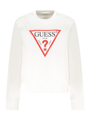 Бял суитшърт Guess с лого