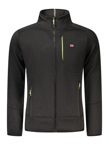 Мъжки суичър с цип от полар