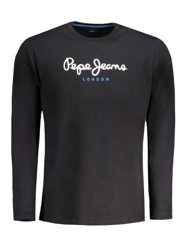 Черна тениска с дълъг ръкав Pepe Jeans