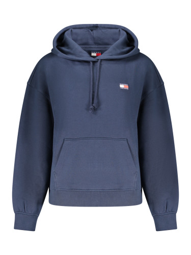 Син суичър с качулка