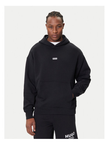 HUGO Суитшърт Nazardo 50510724 Черен Loose Fit
