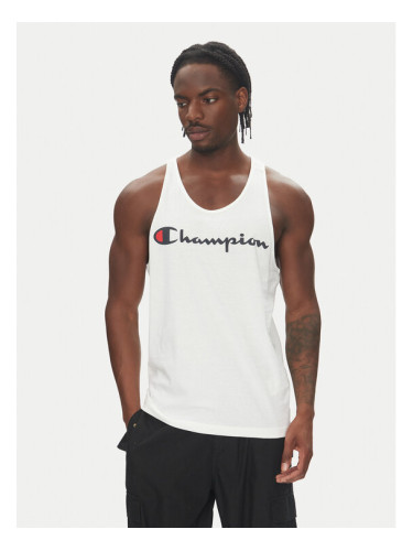 Champion Мъжки топ 220780 Бял Standard Fit