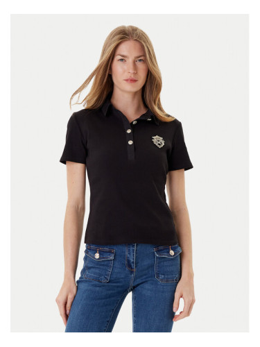 Morgan Тениска с яка и копчета 252-DPOLLA Черен Slim Fit