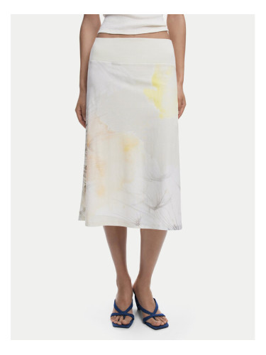 Desigual Миди пола Bruma 25WWFK08 Екрю Regular Fit