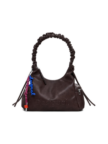 Desigual Дамска чанта Half Logo Montvil 25WAXPAY Кафяв