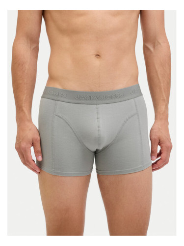 Jack & Jones Комплект 3 чифта боксерки Ordinary 12275575 Сив