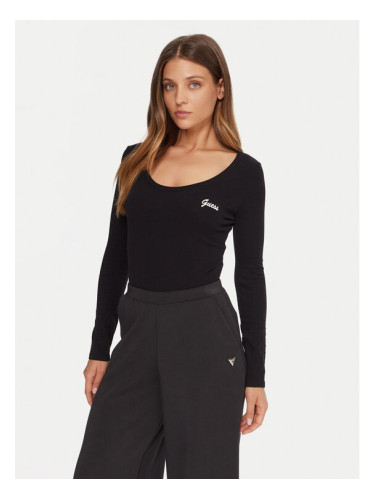 Guess Боди V5BP09 KCBF1 Черен Slim Fit