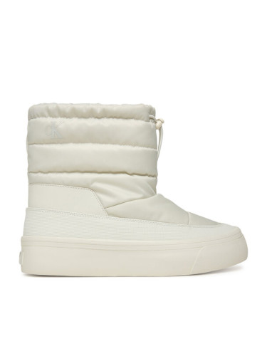 Calvin Klein Сникърси Vulc Flatf Snowboot Nylon Mix Mg YW0YW01977 Бял