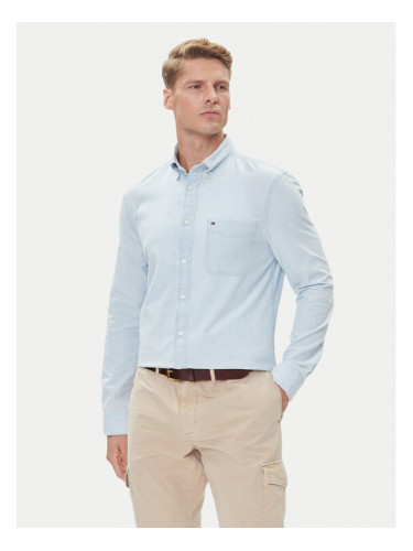 Tommy Hilfiger Риза MW0MW39431 Светлосиньо Regular Fit