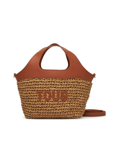 TOUS Дамска чанта Lirio Rafia 2002205343 Кафяв