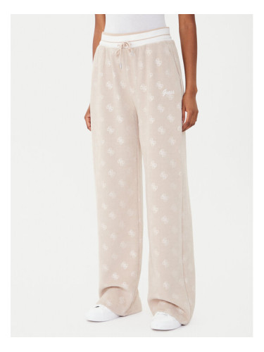 Guess Долнище анцуг V5BB00 K1902 Кафяв Wide Leg