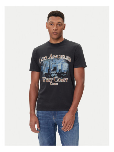 Guess Тишърт M5BI02 K8FQ4 Черен Regular Fit