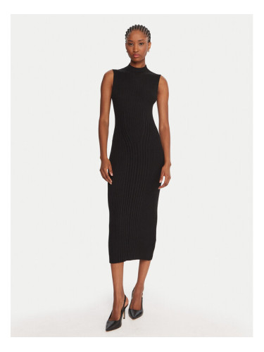 Guess Плетена рокля W5BK23 Z3OW2 Черен Slim Fit