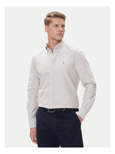 Tommy Hilfiger Риза Solid Heritage MW0MW35774 Бежов Regular Fit
