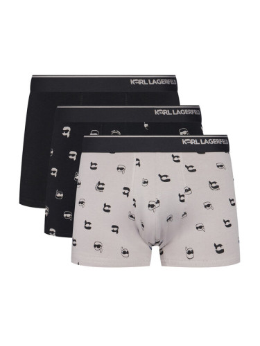 KARL LAGERFELD Комплект 3 чифта боксерки A3M47008 Цветен