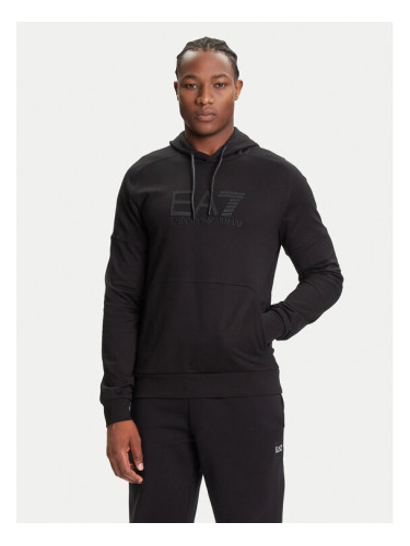 EA7 Emporio Armani Суитшърт 7M000903 AF13512 UC001 Черен Regular Fit
